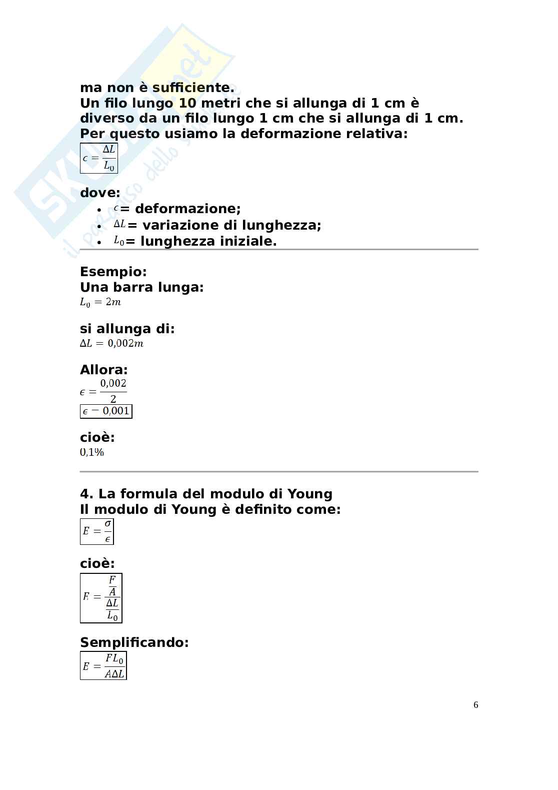 Modulo di Young Pag. 6