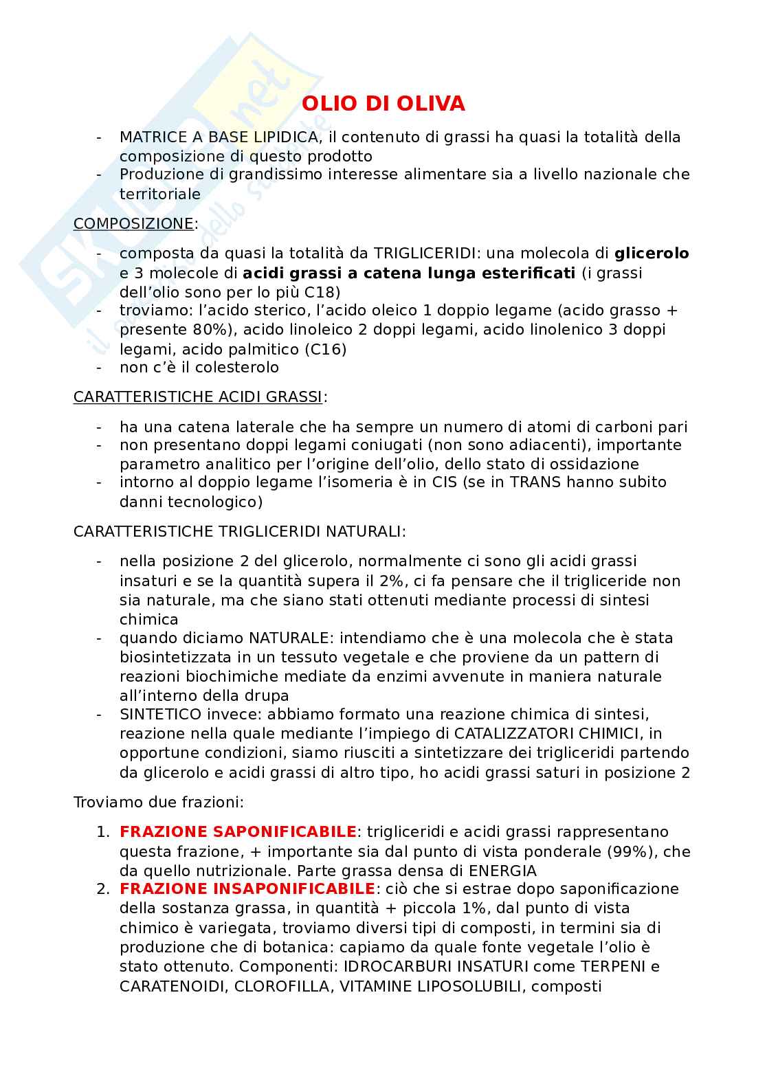 Olio d'oliva Pag. 1