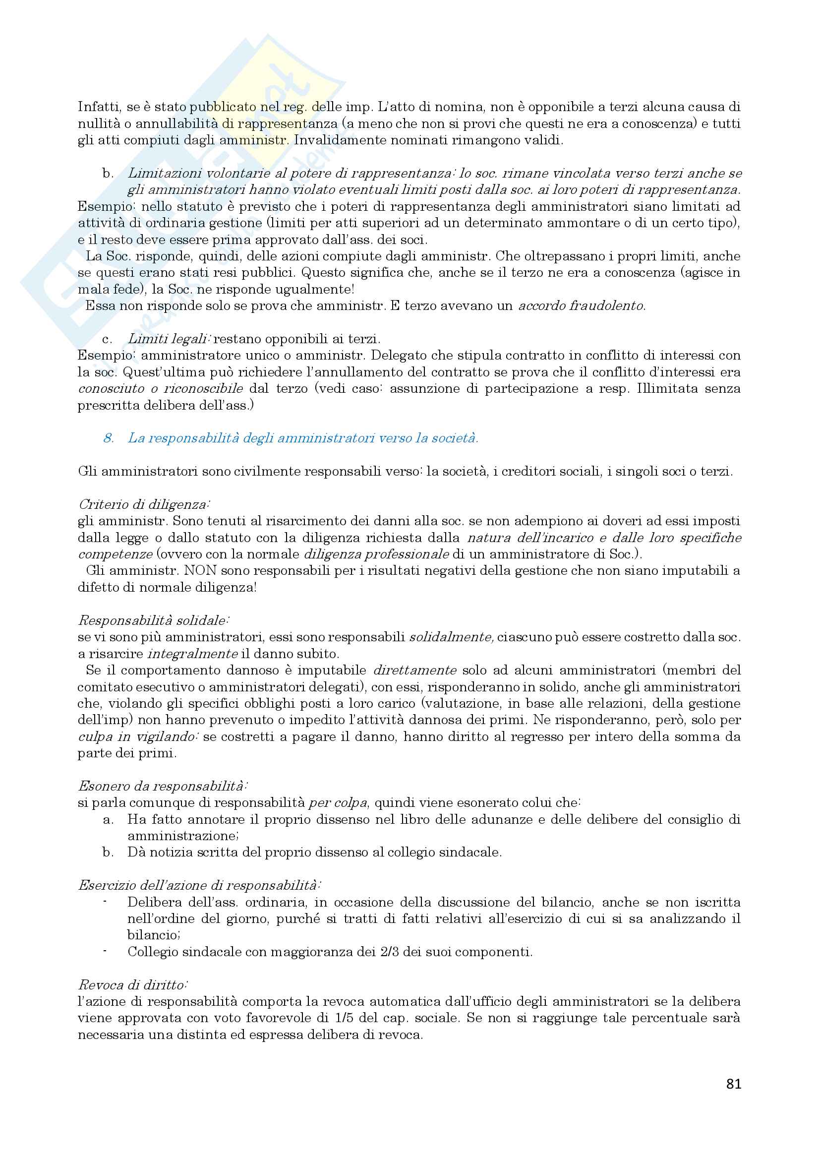 Appunti di diritto commerciale Pag. 81