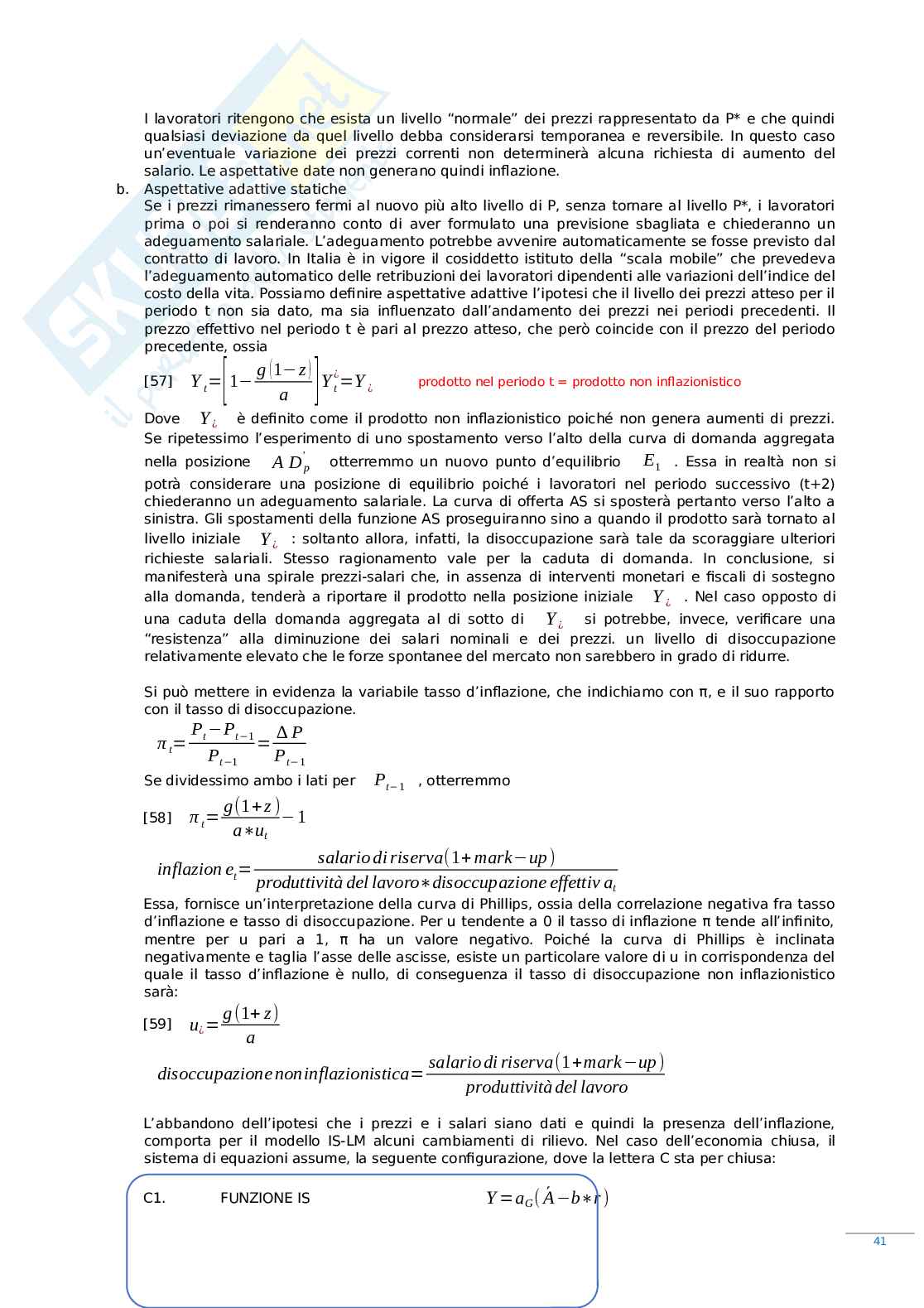 Riassunto Macroeconomia Pag. 41
