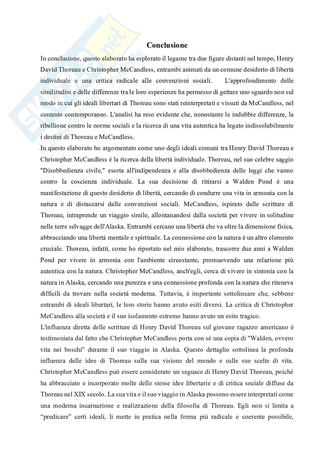Uomo e natura da Thoreau a Krakauer: una lettura politica  Pag. 41