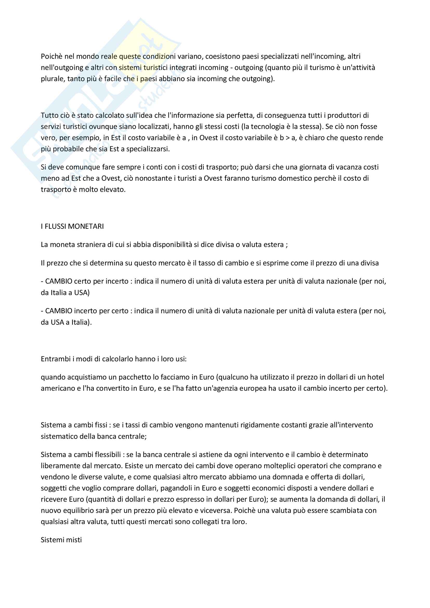 Appunti Economia Del Turismo Pag. 16