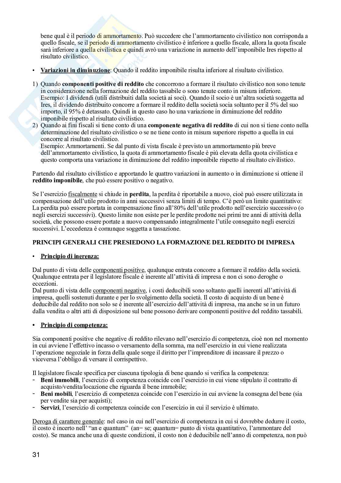 Appunti completi delle lezioni di Diritto tributario  Pag. 31