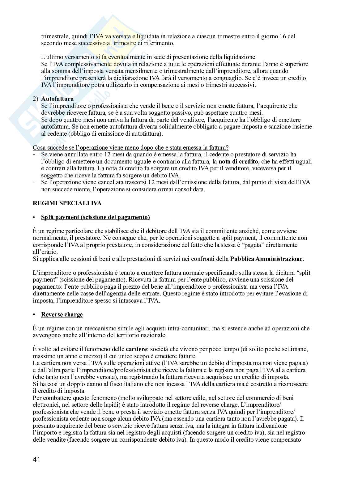 Appunti completi delle lezioni di Diritto tributario  Pag. 41