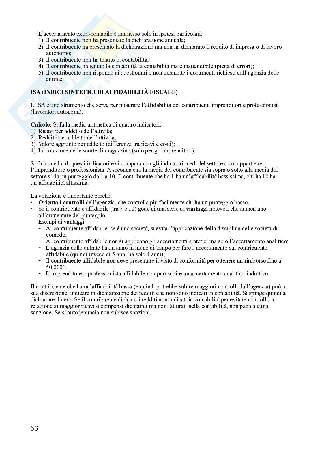 Appunti completi delle lezioni di Diritto tributario  Pag. 56