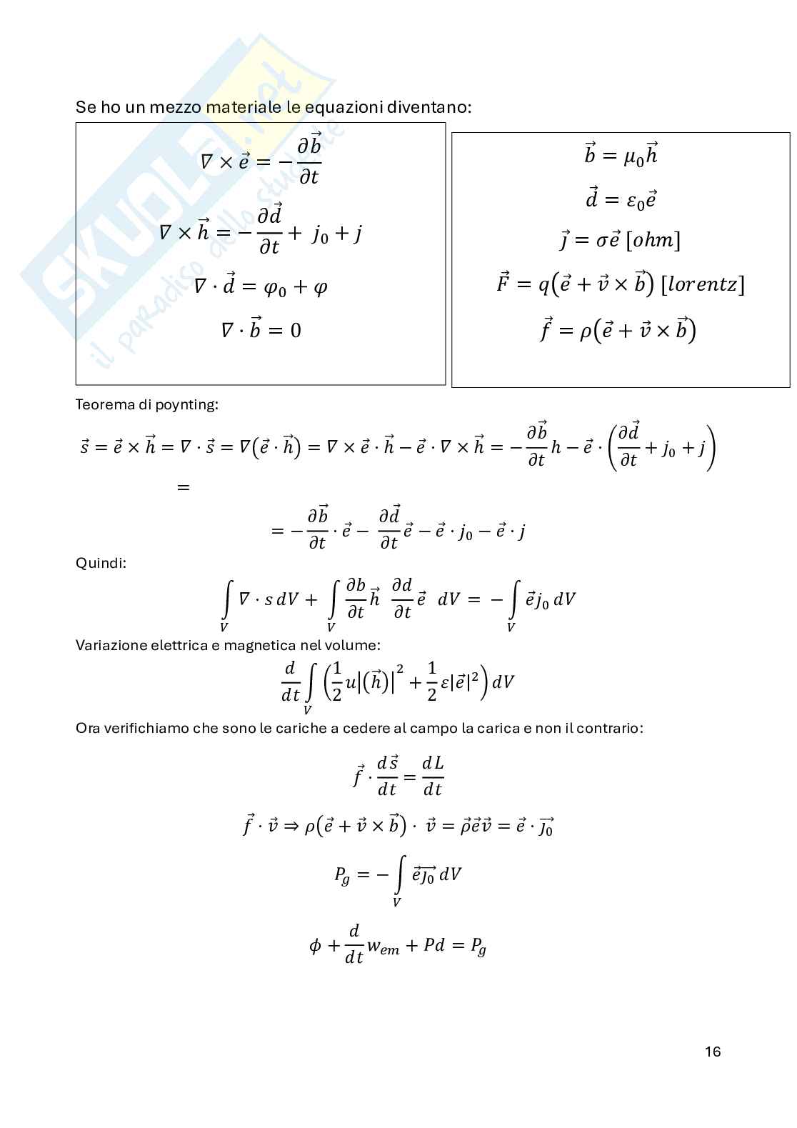 Appunti Fondamenti di campi elettromagnetici Pag. 16