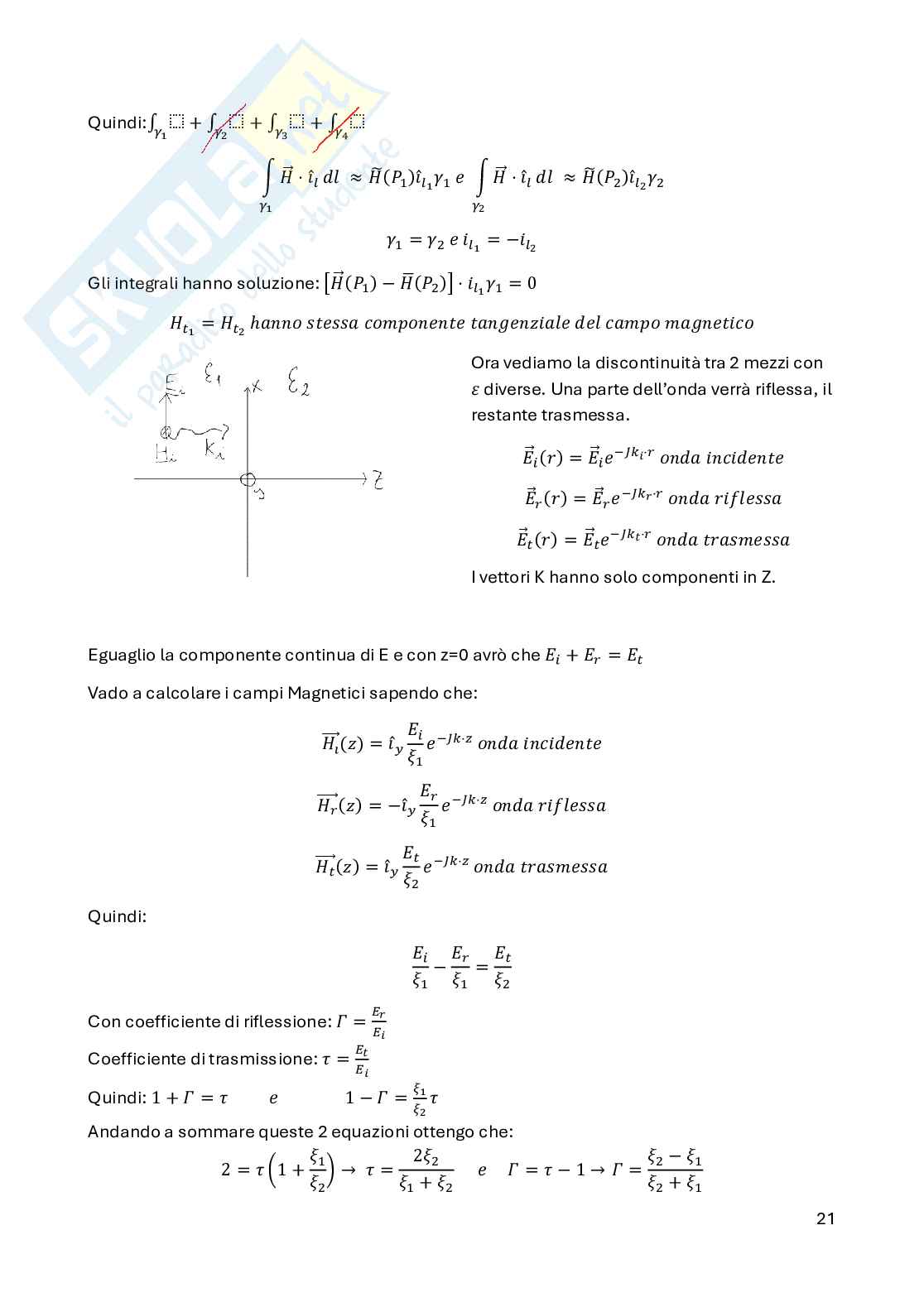 Appunti Fondamenti di campi elettromagnetici Pag. 21