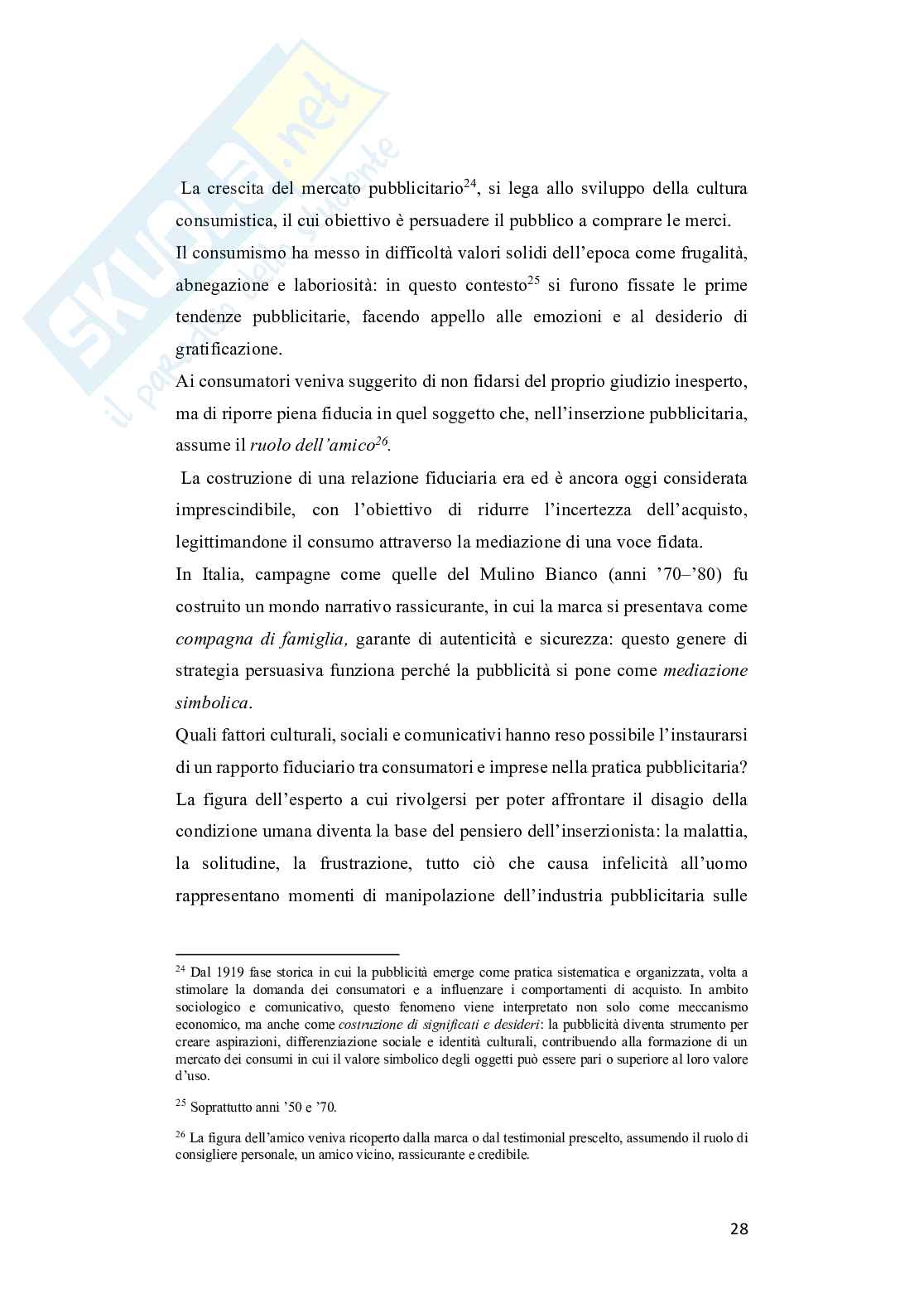 Tra immagine e desiderio: l'influenza della pubblicità secondo la teoria Lacaniana  Pag. 31