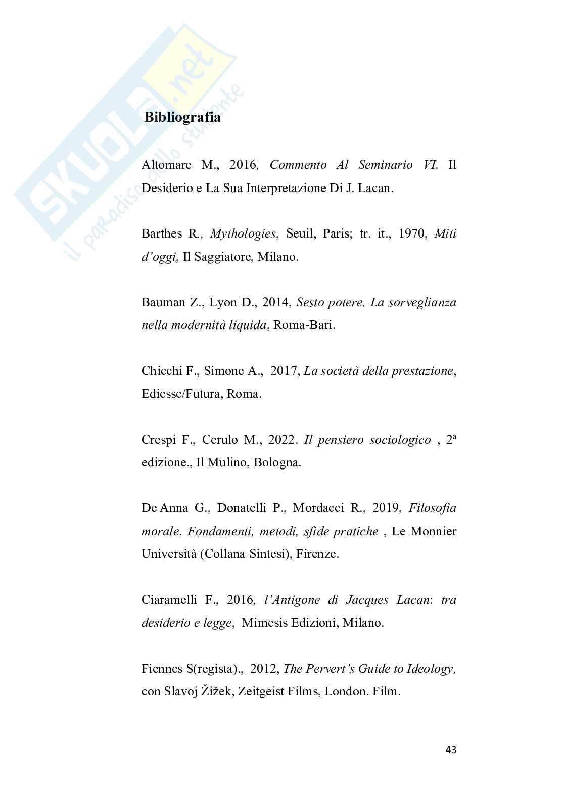 Tra immagine e desiderio: l'influenza della pubblicità secondo la teoria Lacaniana  Pag. 46