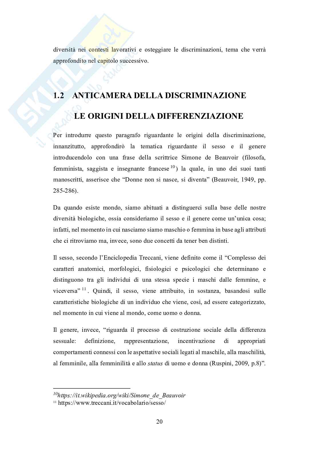 Razzismo e differenze di genere nelle organizzazioni in epoca contemporanea Pag. 21