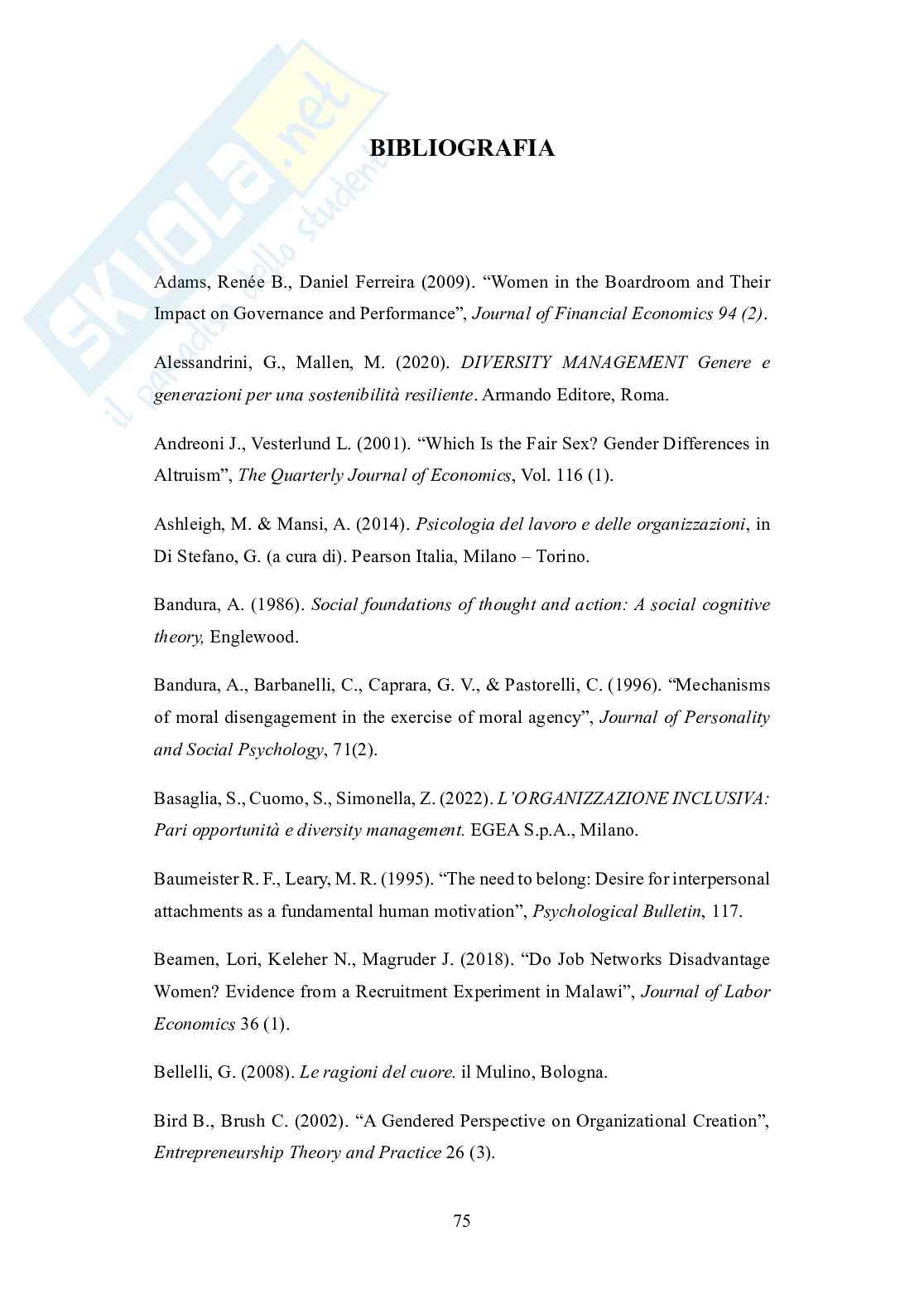 Razzismo e differenze di genere nelle organizzazioni in epoca contemporanea Pag. 76