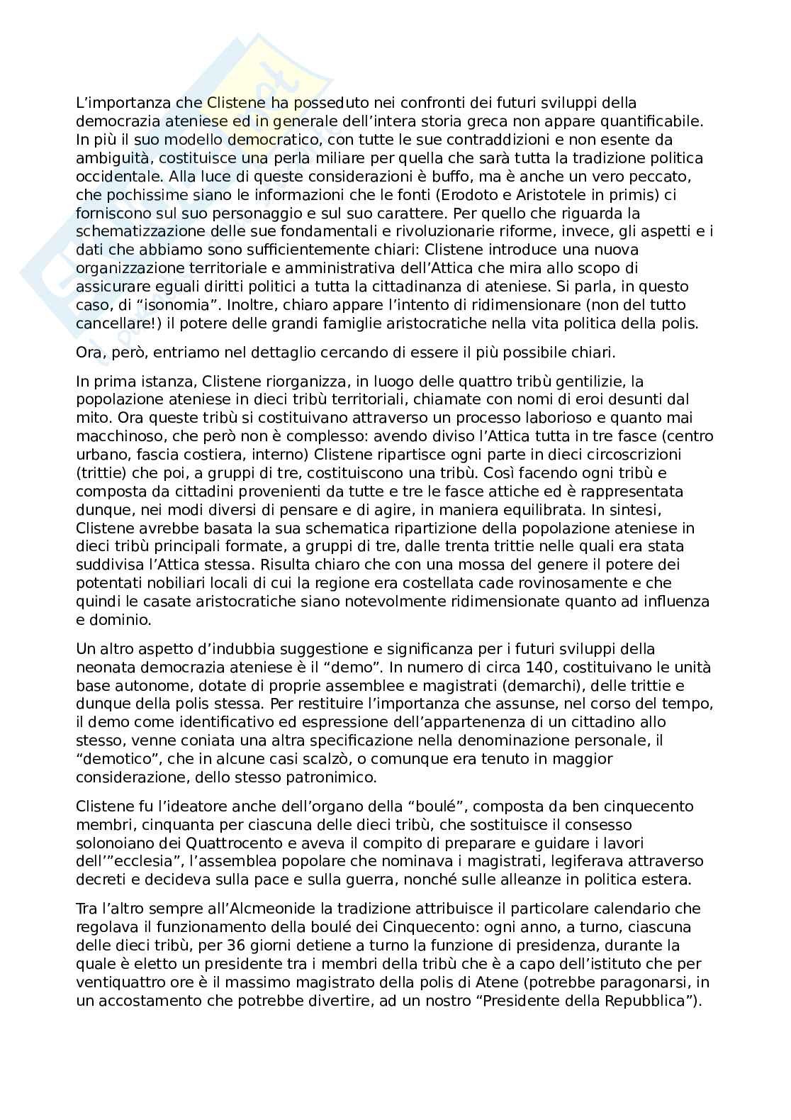 Riassunto esame Storia greca, Prof. Gallo Luigi, libro consigliato Storia greca, Gallo Pag. 6