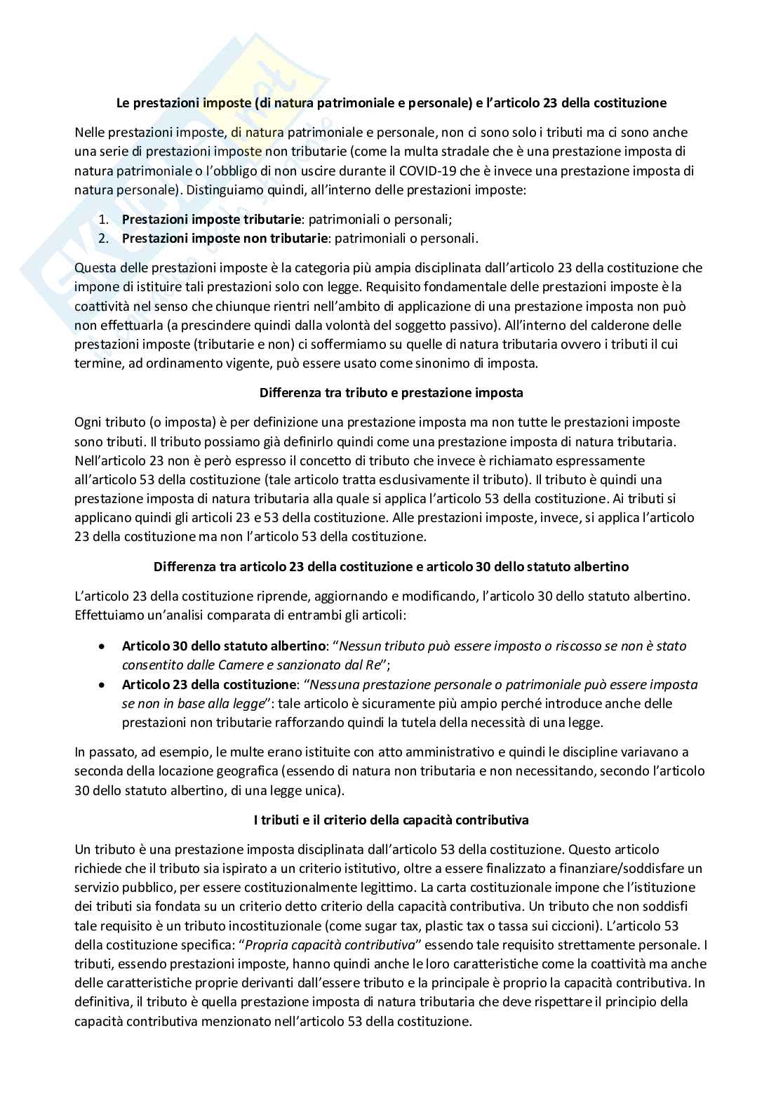 Diritto tributario - Appunti completi Pag. 2