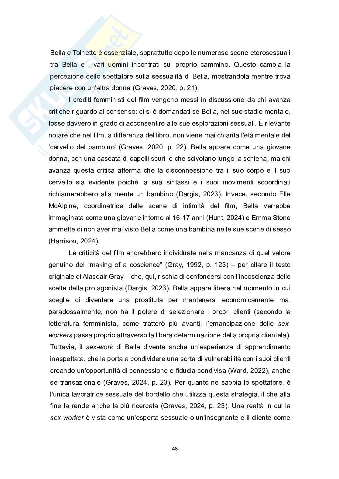 Sessualità, potere e sguardo: Bella Baxter tra autodeterminazione e narrazione patriarcale Pag. 46