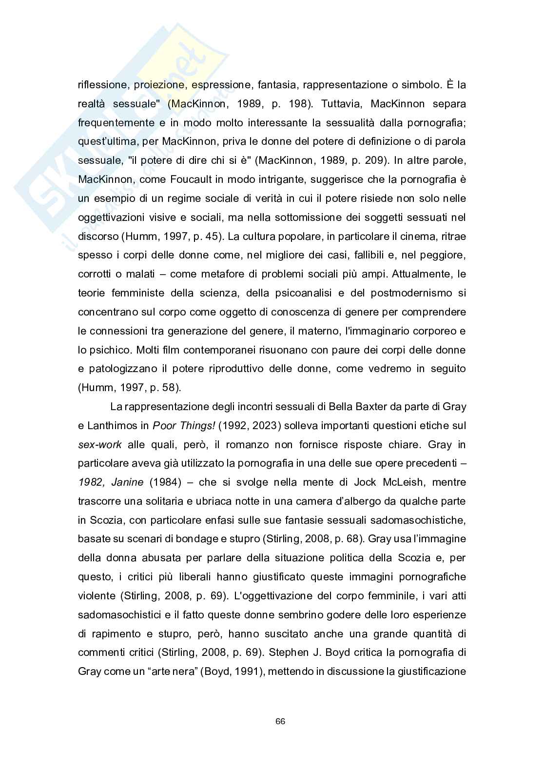 Sessualità, potere e sguardo: Bella Baxter tra autodeterminazione e narrazione patriarcale Pag. 66