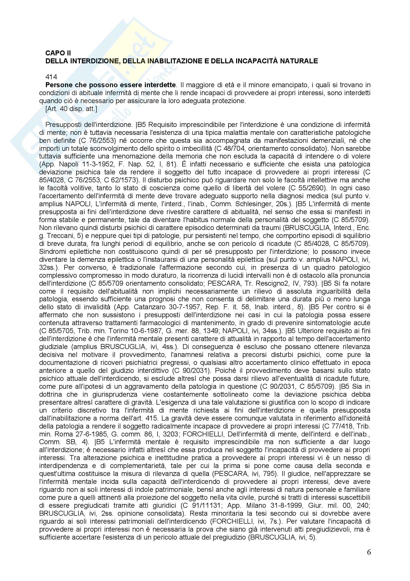 Diritto privato - l'Amministrazione di sostegno Pag. 6
