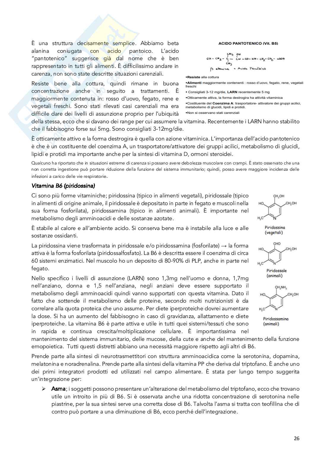 Appunti Chimica degli integratori nutrizionali e salutistici  Pag. 26