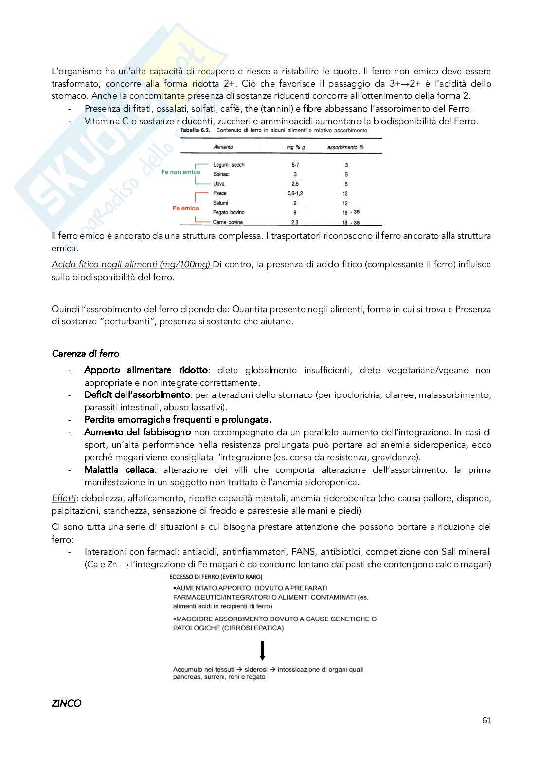 Appunti Chimica degli integratori nutrizionali e salutistici  Pag. 61