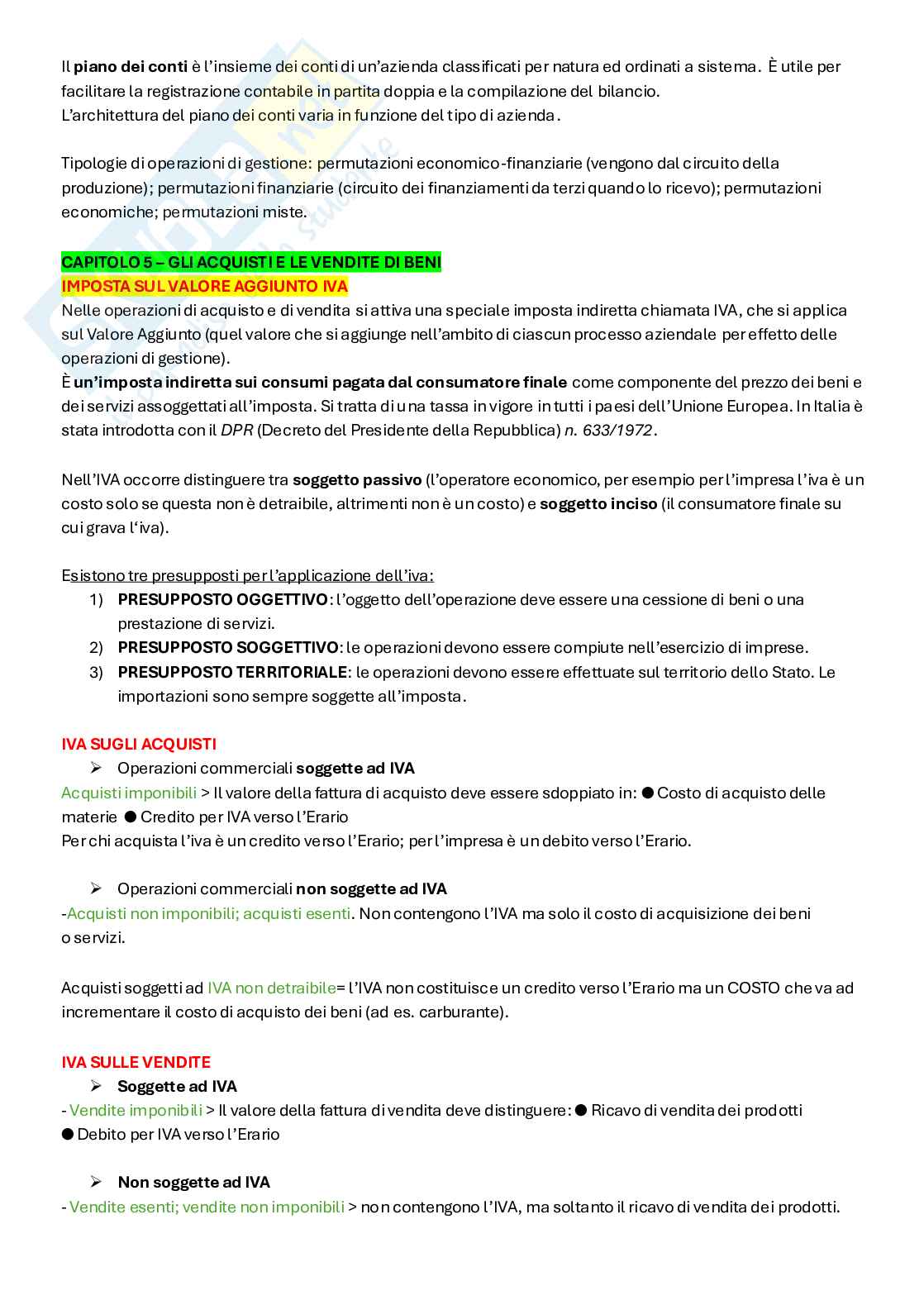 Appunti Contabilità e bilancio Pag. 6