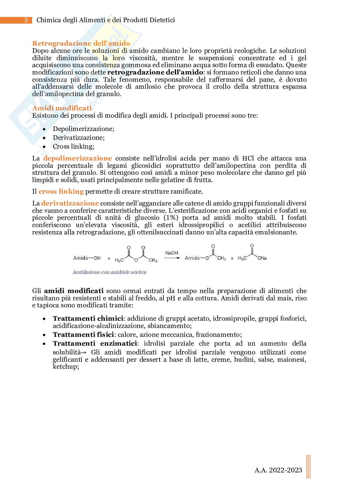 Chimica degli alimenti e dei prodotti dietetici Pag. 6