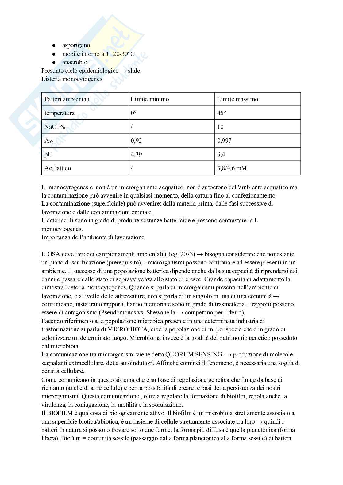 Igiene degli alimenti di origine animale Pag. 46