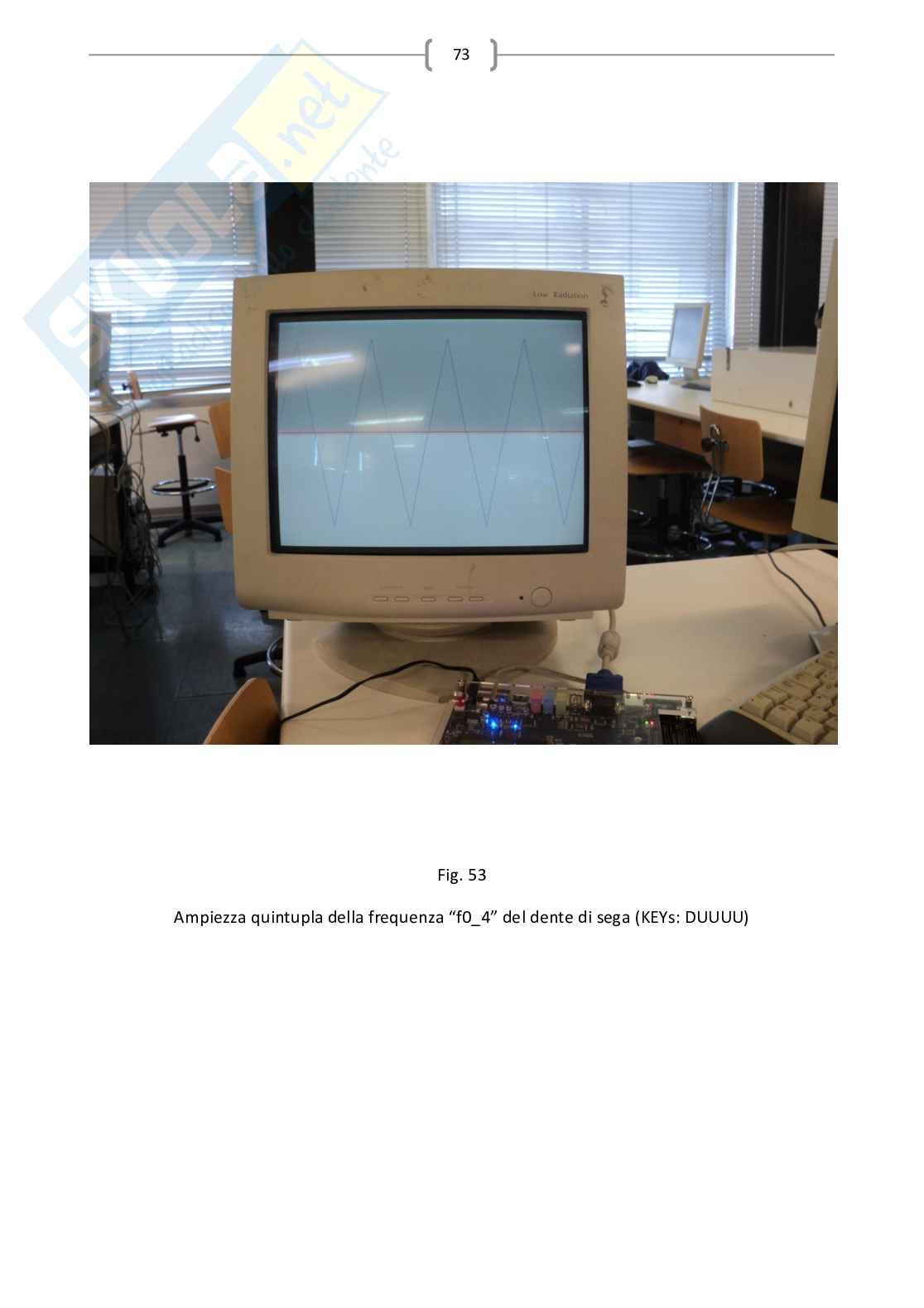 Progettazione circuiti digitali: libreria forme d'onda a dente di sega con FPGA e monitor CRT Pag. 76