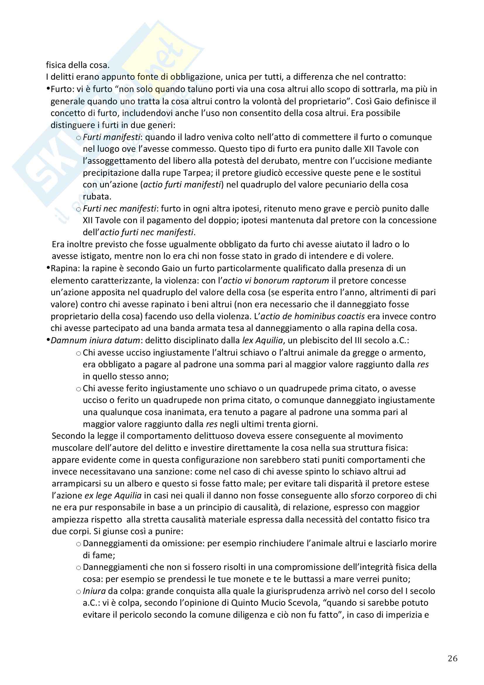 Categorie vincenti del diritto romano, Diritto romano Pag. 26