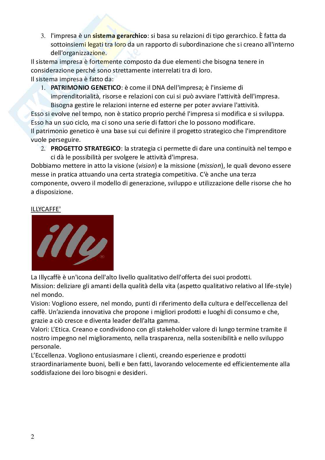 Economia e gestione delle imprese Pag. 2