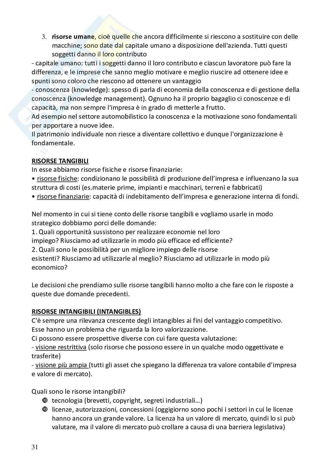 Economia e gestione delle imprese Pag. 31