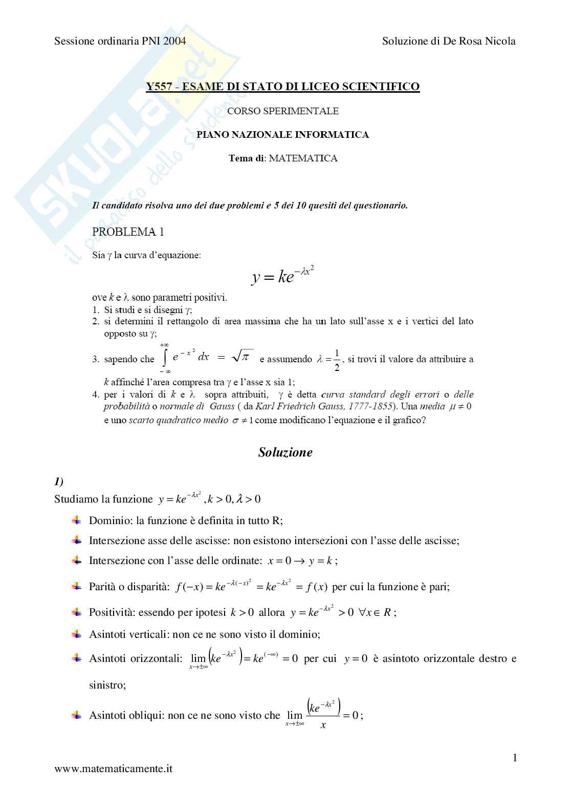 2004 - Liceo Scientifico PNI Pag. 1