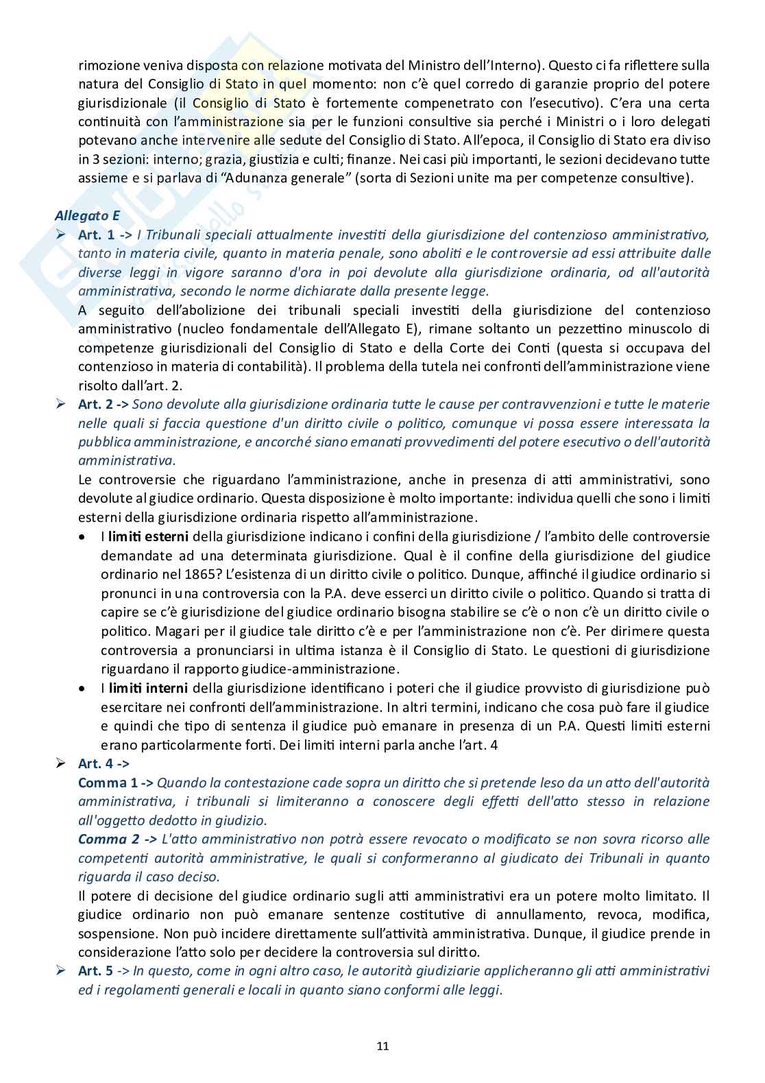 Diritto processuale amministrativo (tutte le lezioni)  Pag. 11