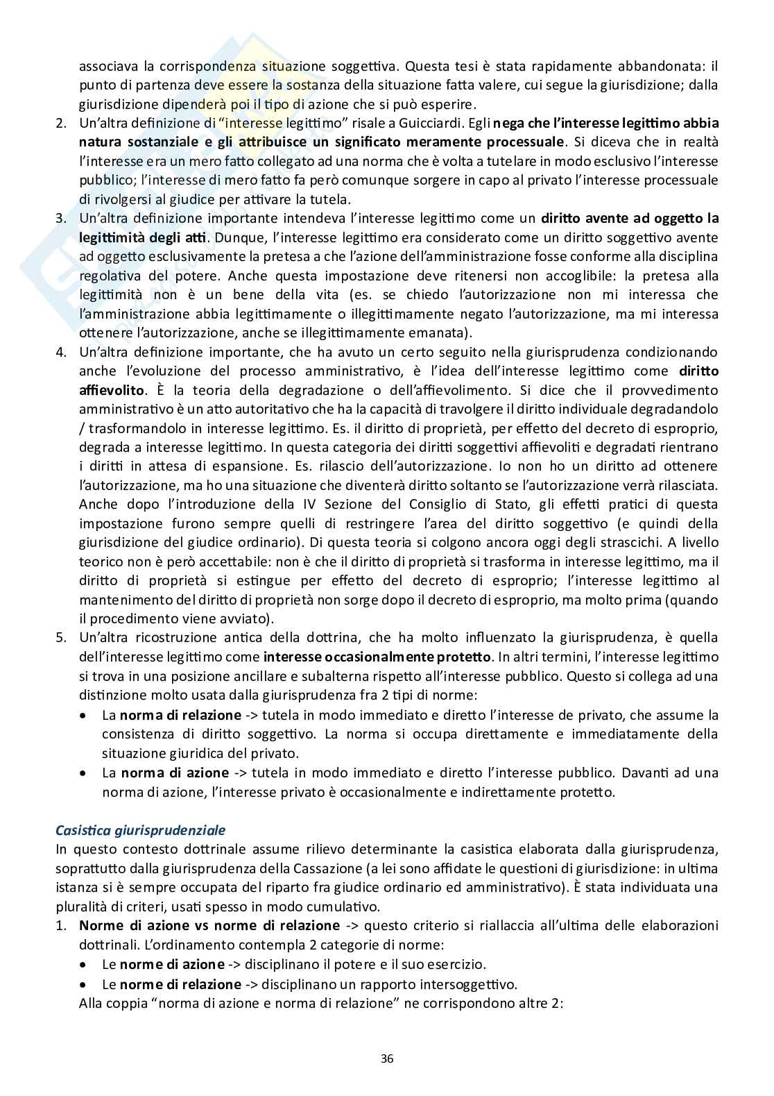 Diritto processuale amministrativo (tutte le lezioni)  Pag. 36
