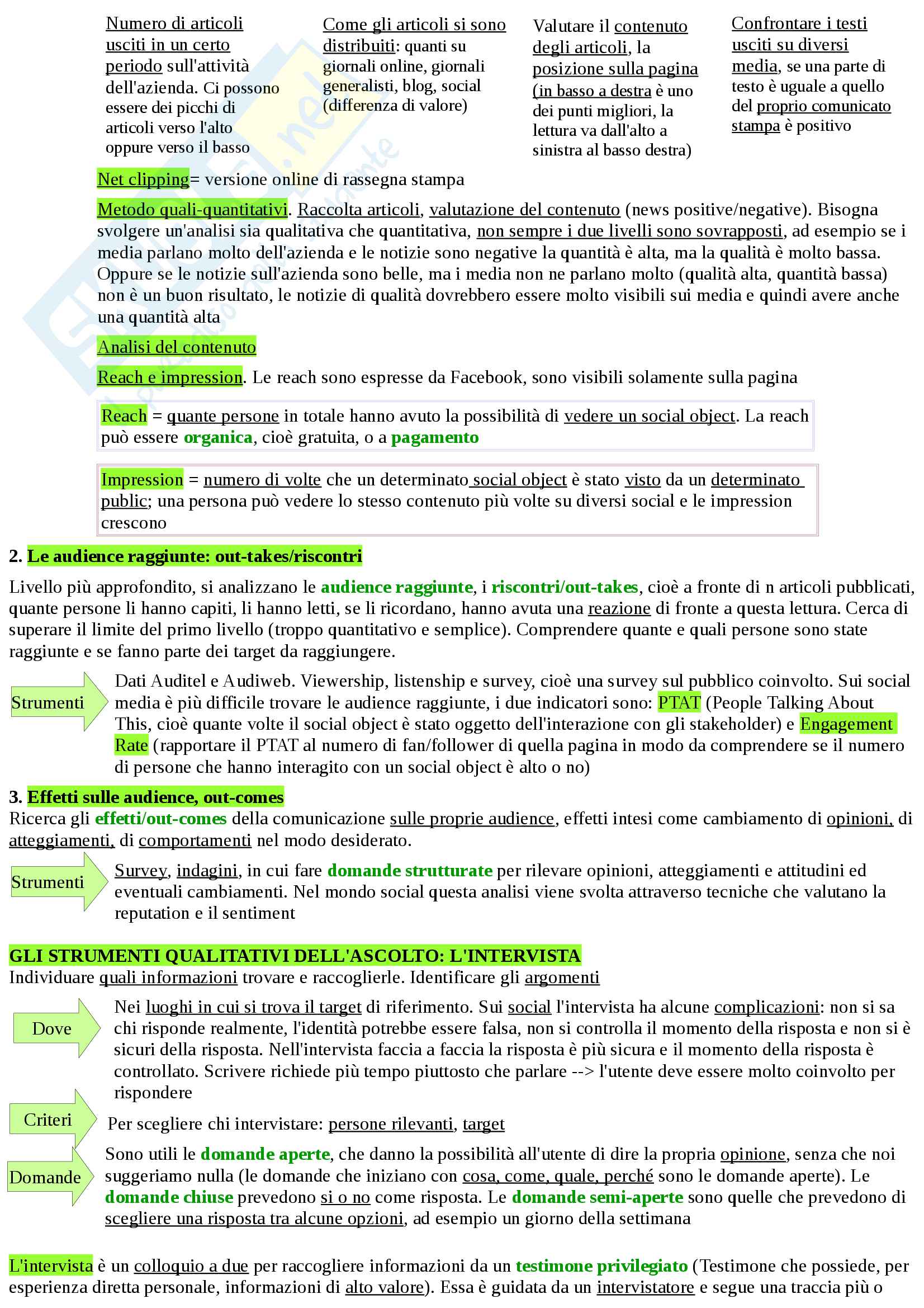 Riassunto esame Relazioni Pubbliche e Comunicazione d'Impresa (RPCI), prof. Alessandra Mazzei, testi consigliati "Relazioni Pubbliche e Corporate Communication, Mazzei, Lucchini, Massarotto e Dialogare con gli stakeholder, Mazzei, Ravazzini Pag. 31