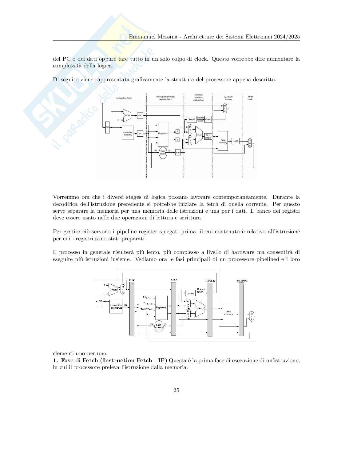 Architetture dei sistemi di elaborazione - Appunti completi (MIPS, ARM Cortex-M3, Pipeline, Cache)  Pag. 26