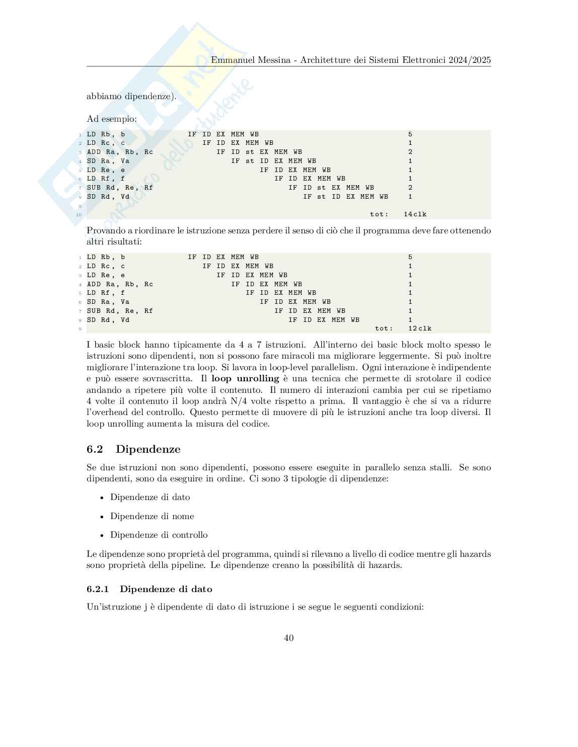 Architetture dei sistemi di elaborazione - Appunti completi (MIPS, ARM Cortex-M3, Pipeline, Cache)  Pag. 41