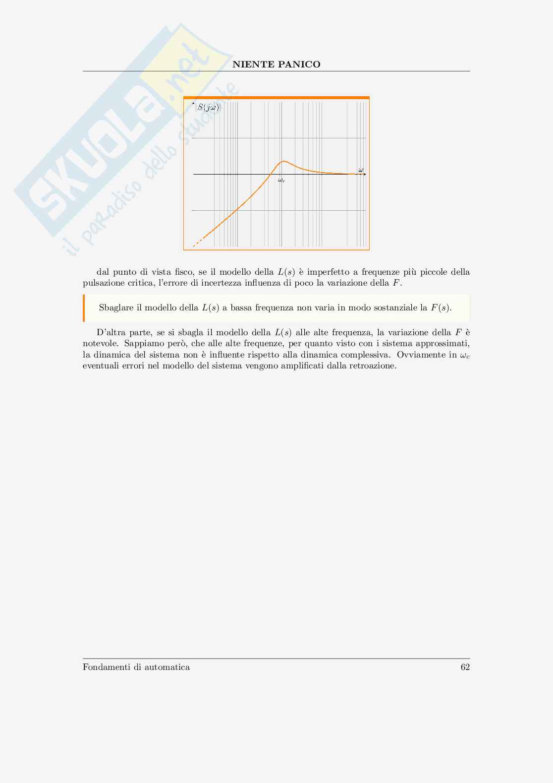 Fondamenti di automatica Pag. 66