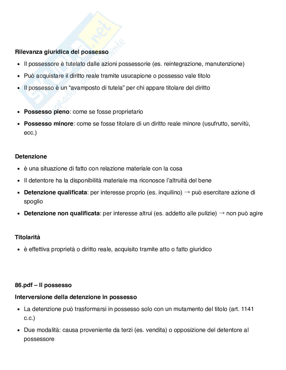 Schemi moduli da 85 a 94 di Diritto privato Pag. 2