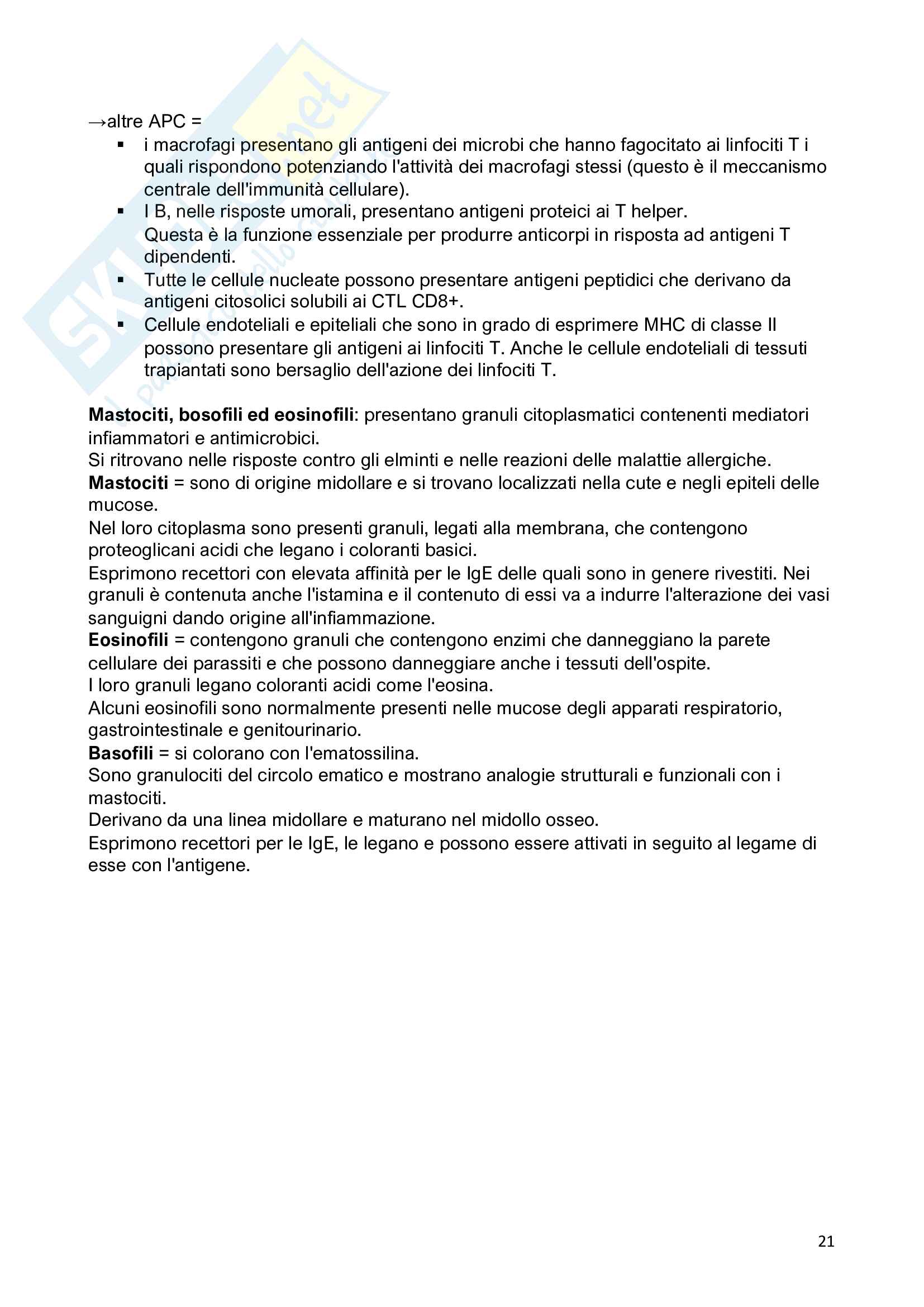 introduzione all'immunologia Pag. 21
