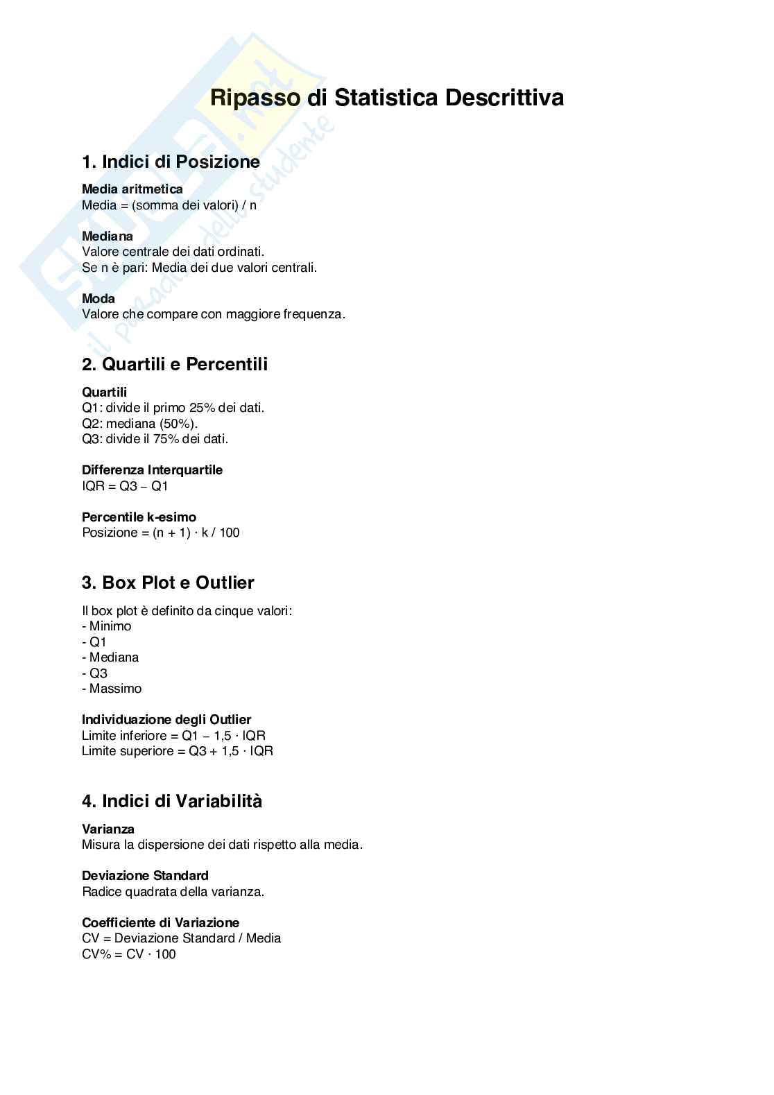 Appunti di Statistica  Pag. 21