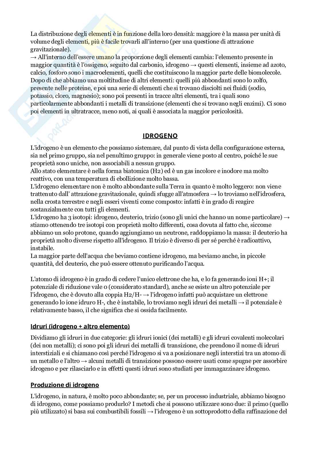 Appunti di Chimica inorganica Pag. 2