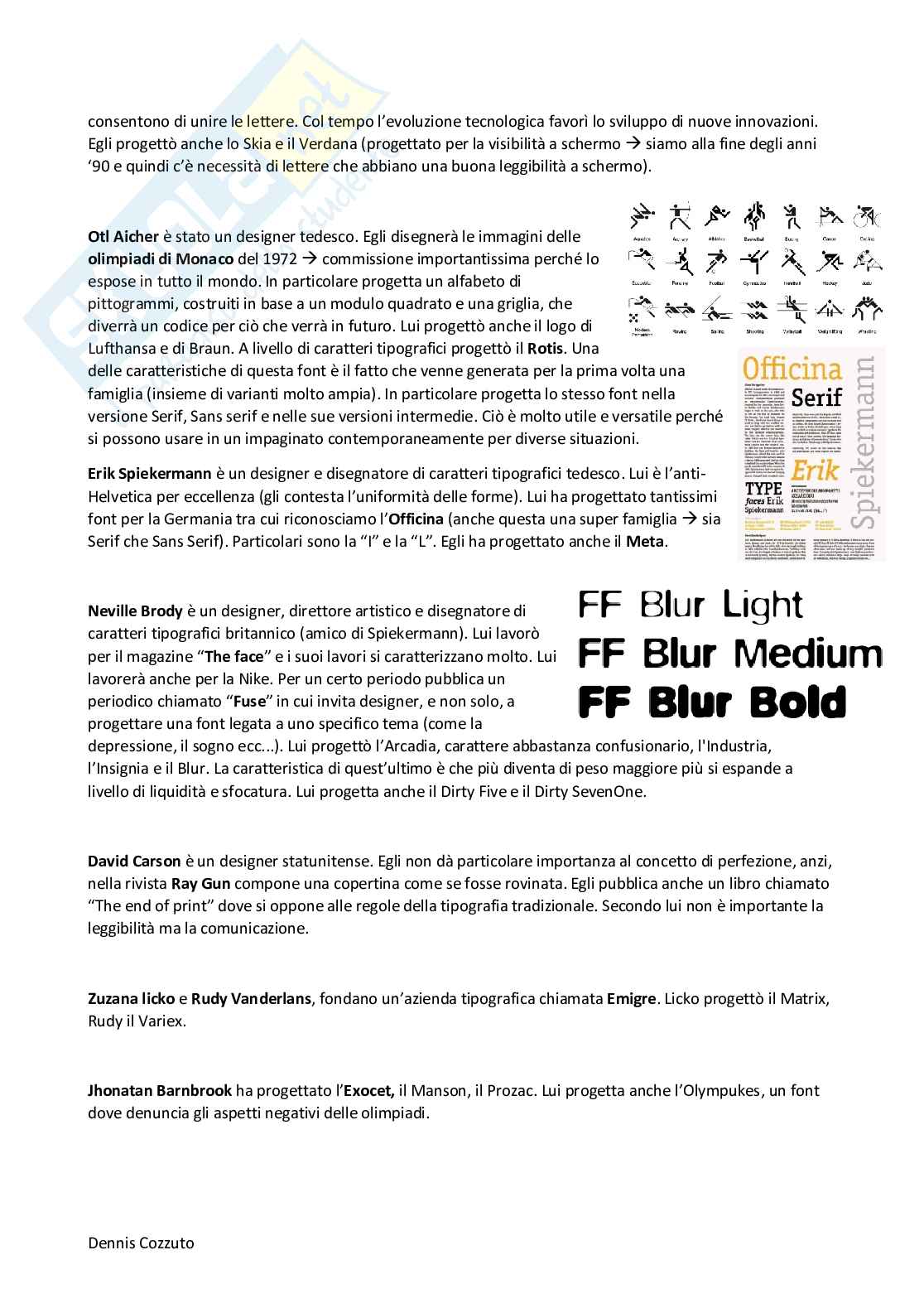 Riassunto esame Lettering, Prof. Grizzuti Gabriella, libro consigliato Segni e simboli, Adrian Frutiger Pag. 11