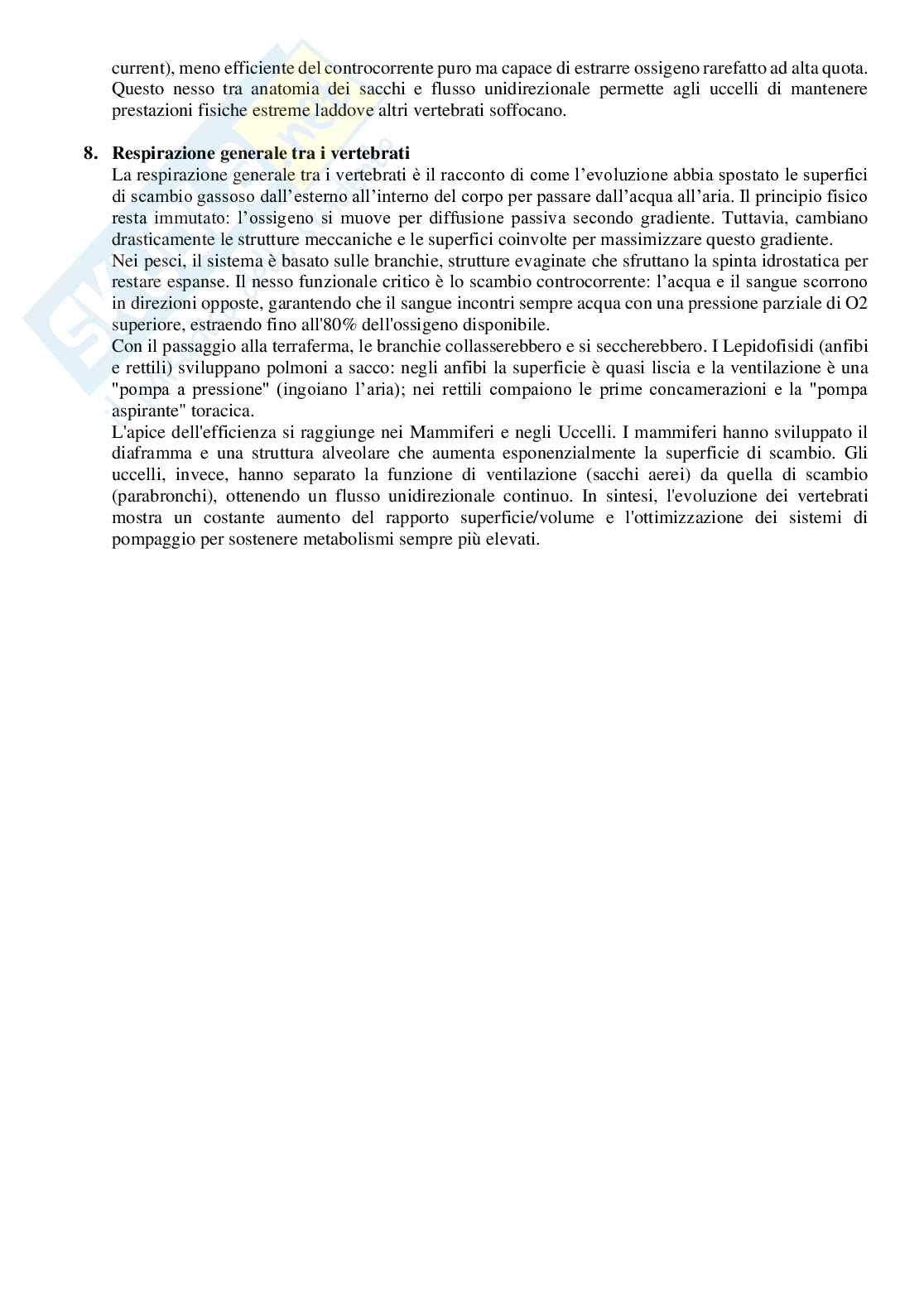 Domande per l’esame di Anatomia comparata  Pag. 11