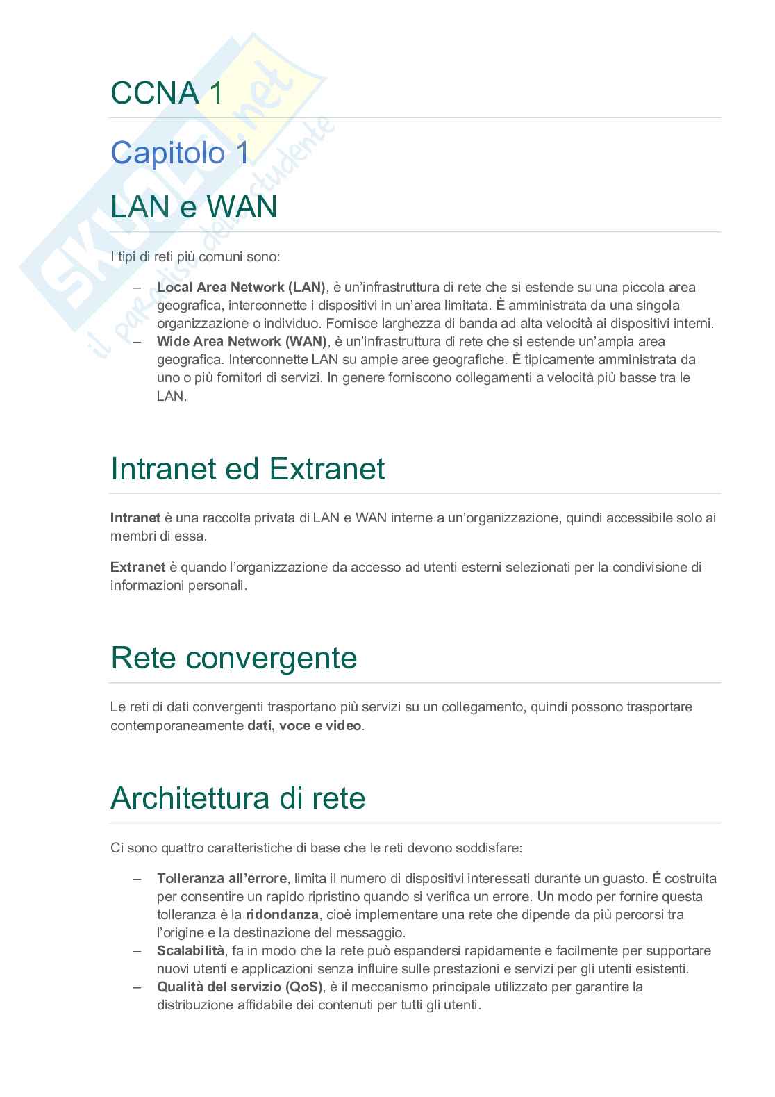 Fondamenti CCNA Pag. 1