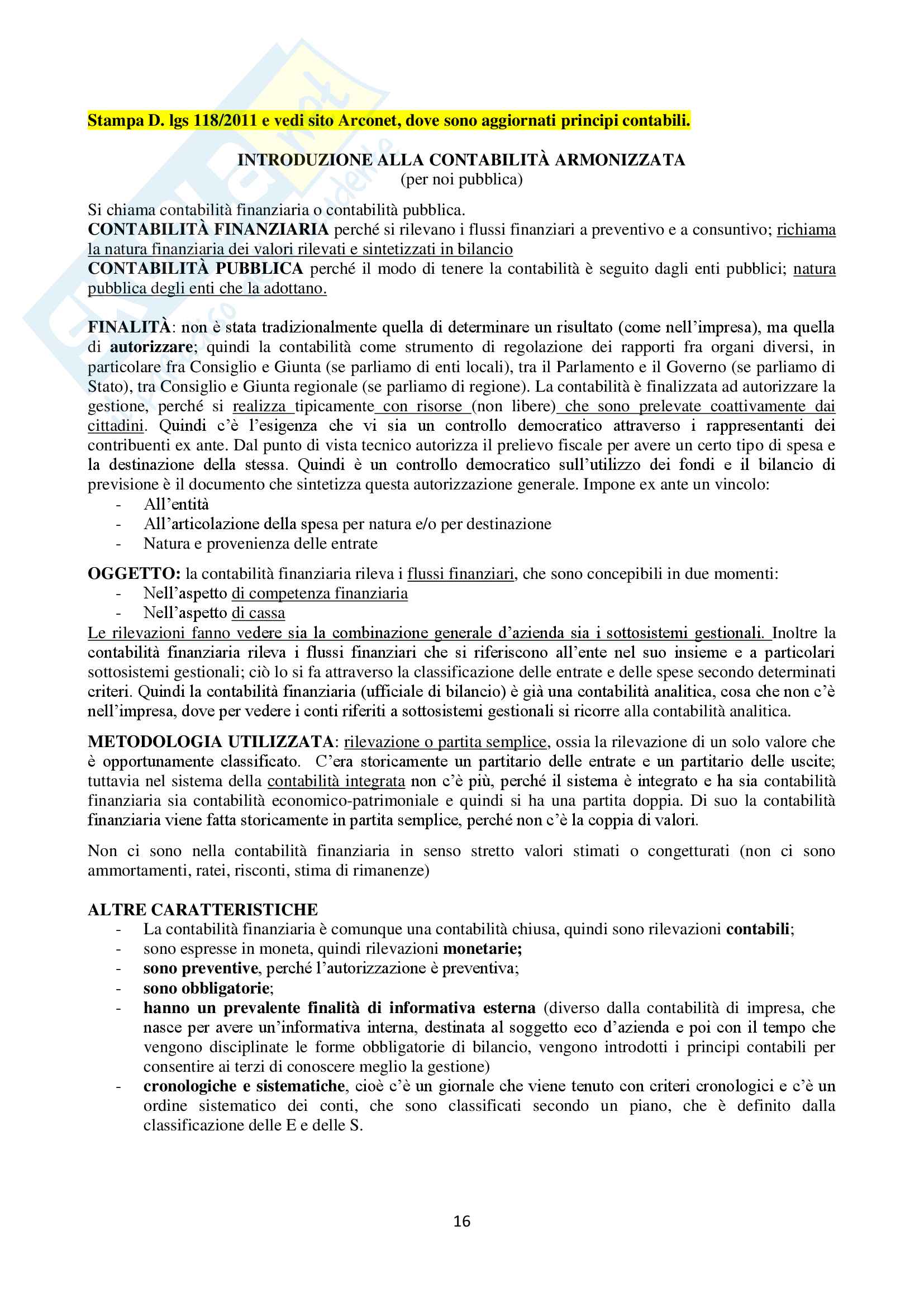 Economia delle aziende e delle amministrazioni pubbliche, seconda parte Pag. 16