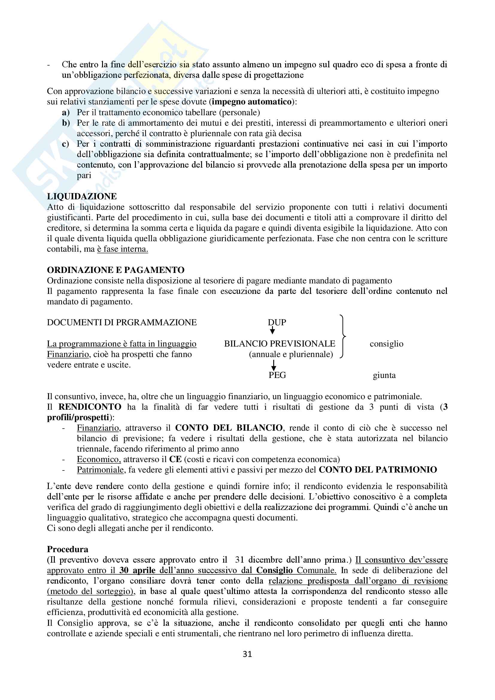 Economia delle aziende e delle amministrazioni pubbliche, seconda parte Pag. 31