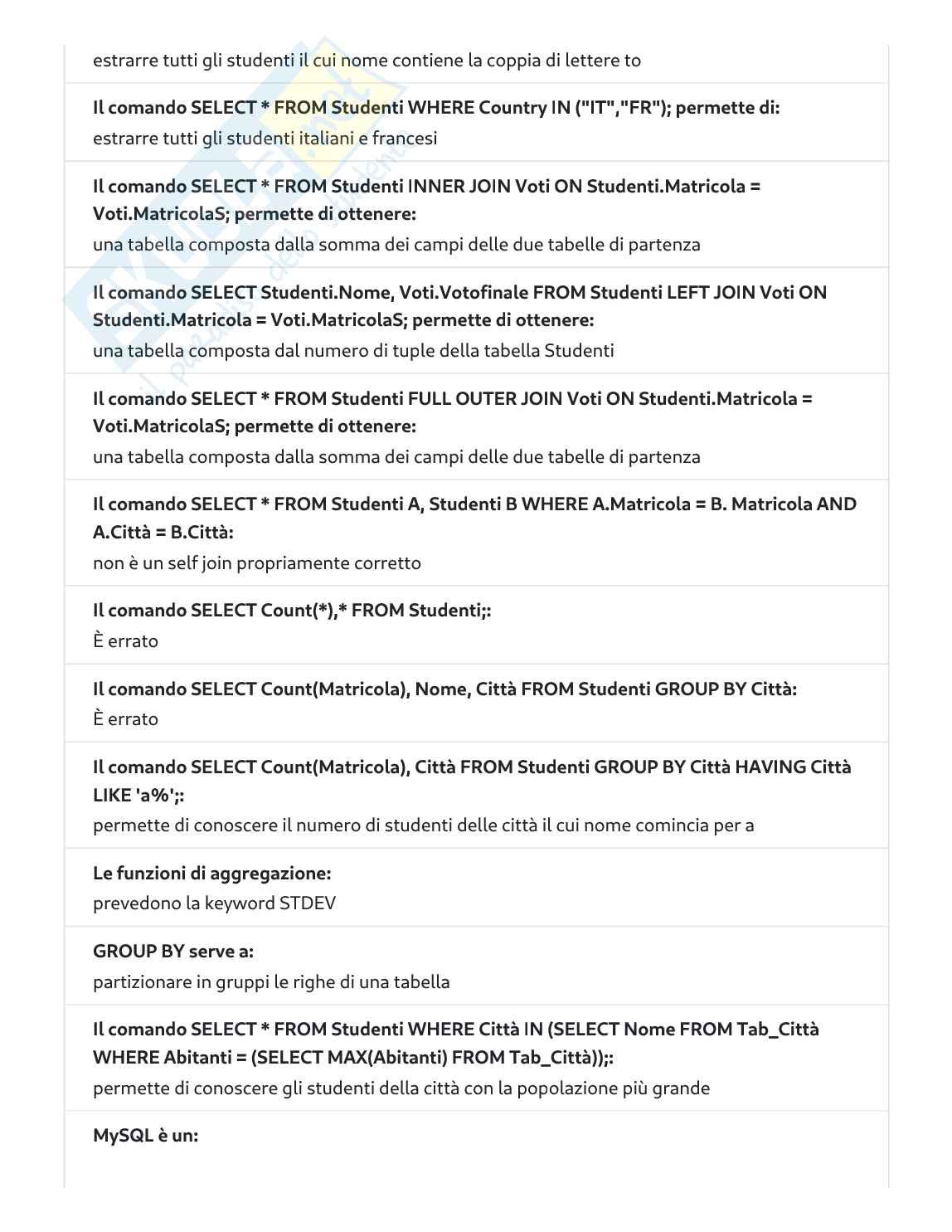 Tutte le domande Programmazione 2   Pag. 11