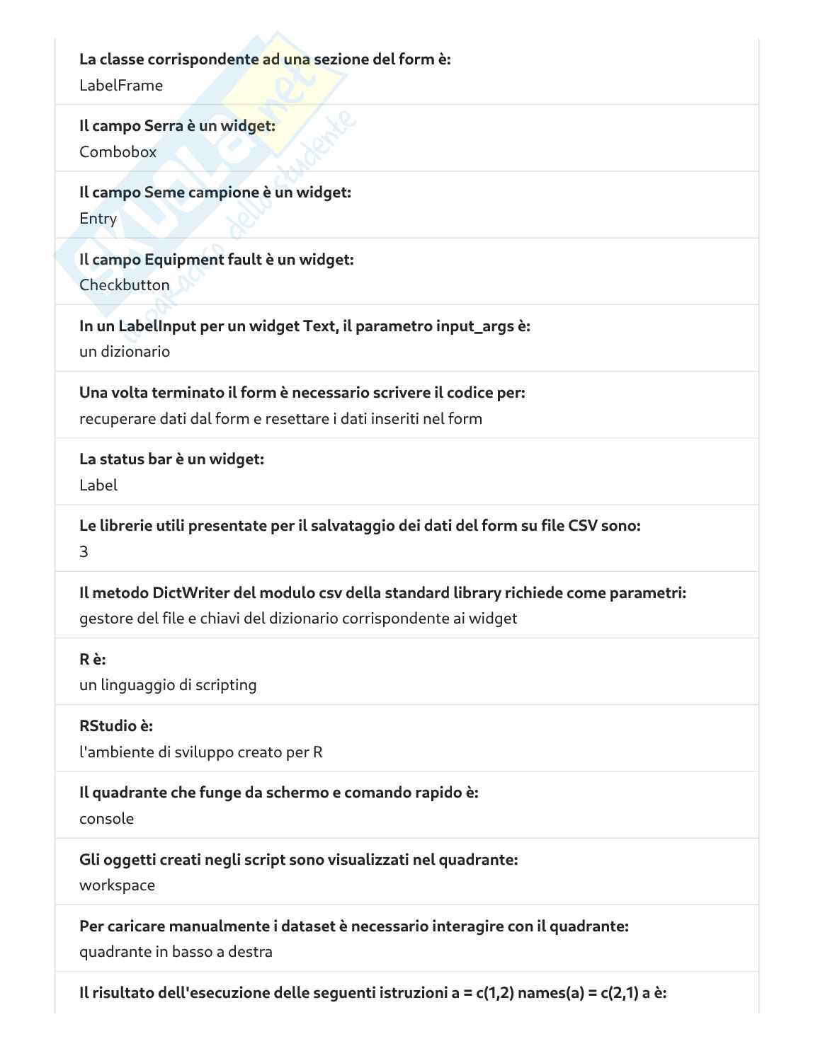 Tutte le domande Programmazione 2   Pag. 31