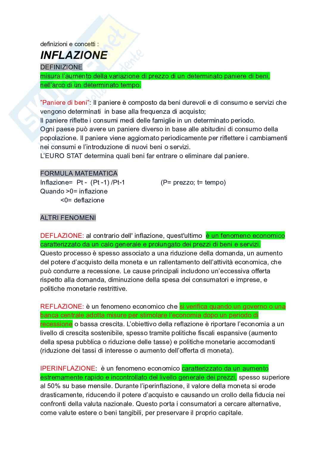 Programma di Storia dell'economia e dell'impresa Pag. 1