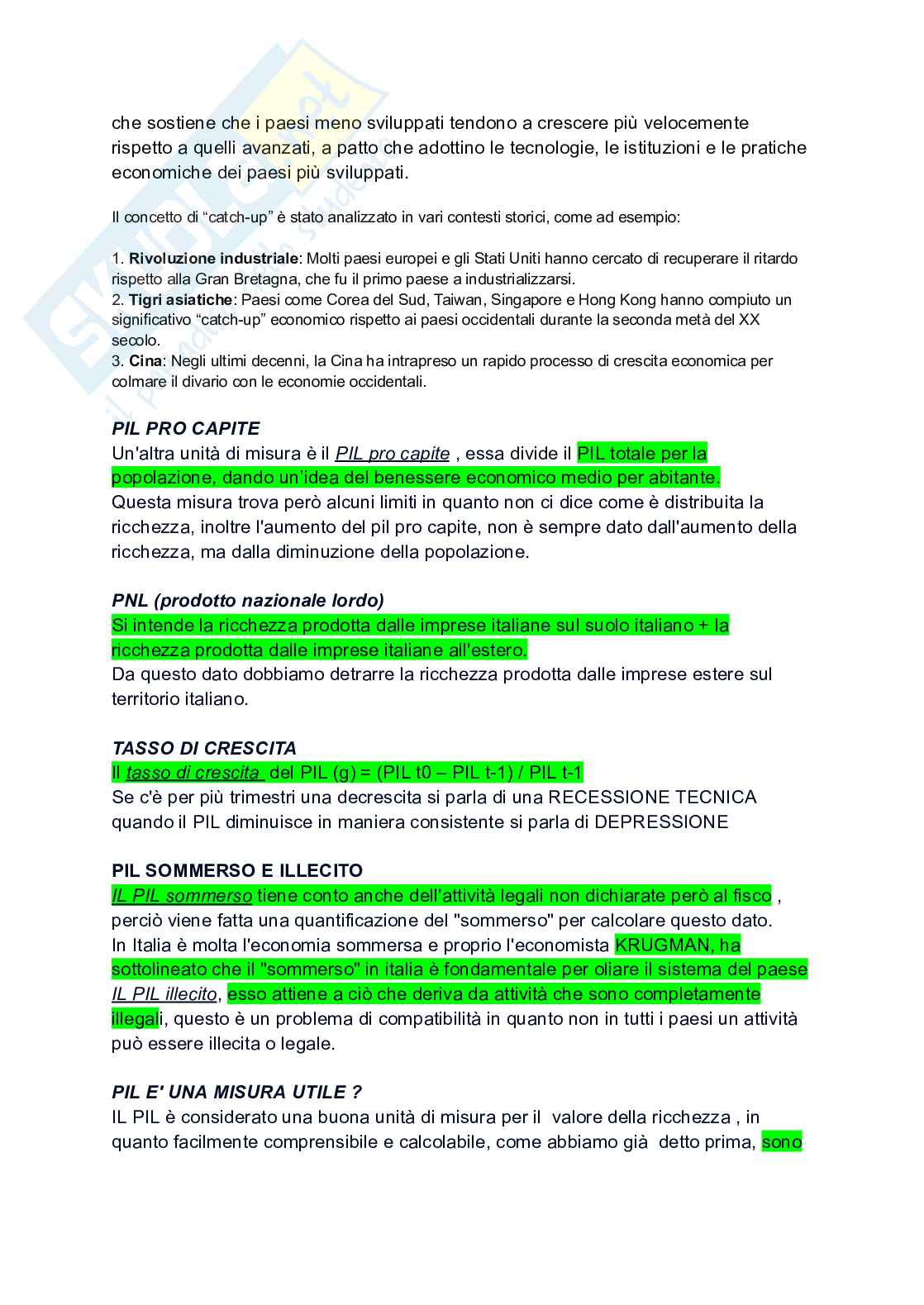 Programma di Storia dell'economia e dell'impresa Pag. 6