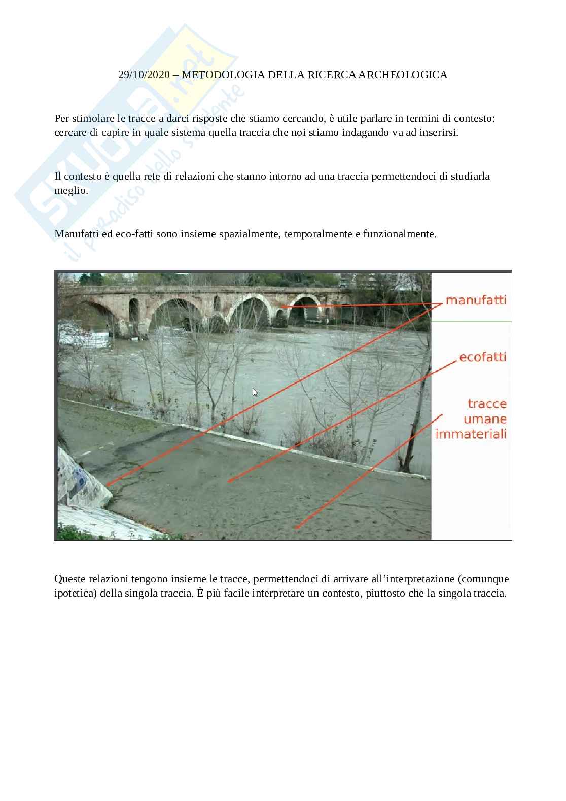 21. Metodologia della ricerca archeologica Pag. 1